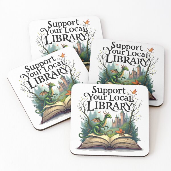 Item preview, Support Your Library Bookworm Aesthetic dragon designed and sold by bukajart.