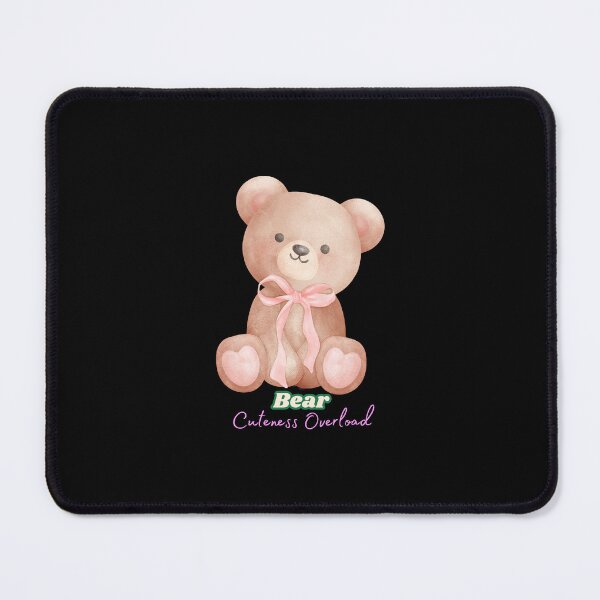 Item preview, Cute Teddy Bear with Pink Bow designed and sold by S&ARTSY.