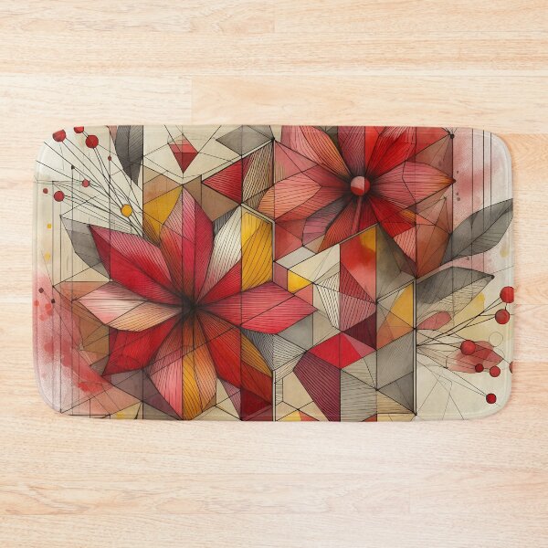 Item preview, Modern Floral Red Abstract Flowers  designed and sold by GraphicsClub.