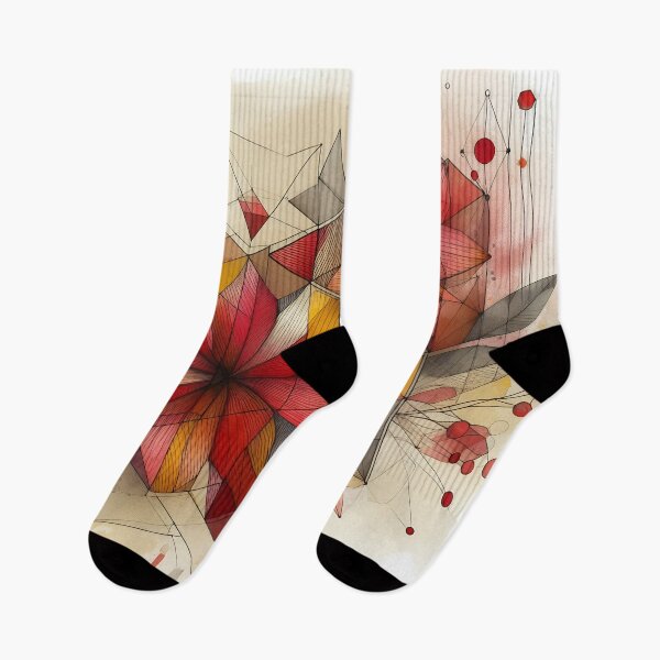Item preview, Modern Floral Red Abstract Flowers  designed and sold by GraphicsClub.