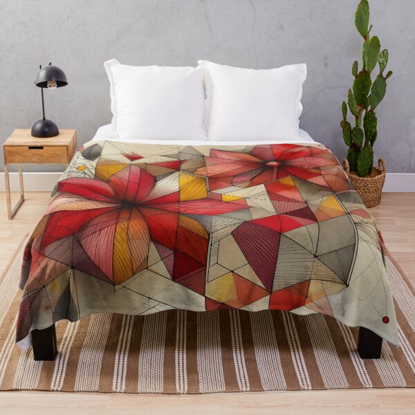 Item preview, Modern Floral Red Abstract Flowers  designed and sold by GraphicsClub.