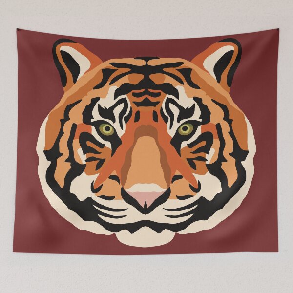 Item preview, Intense Tiger Eyes Powerful Big Cat Illustration designed and sold by tayaan.