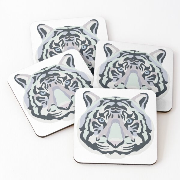 Item preview, Intense White Tiger Eyes Powerful Big Cat Illustration designed and sold by tayaan.