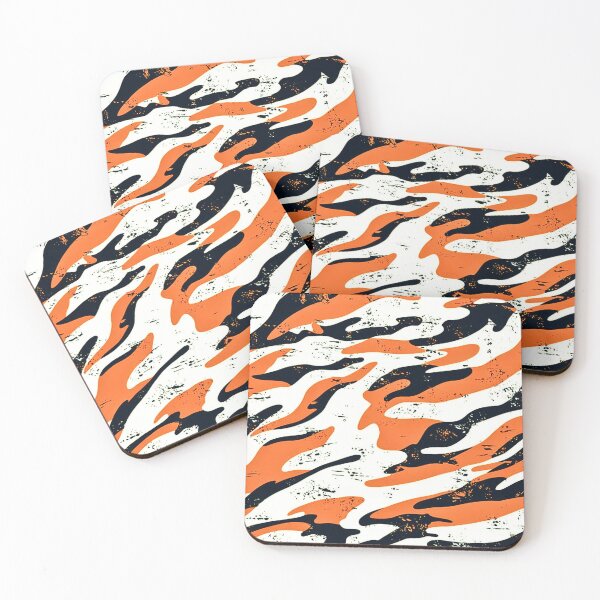 Item preview, Orange Camo Tiger Stripe Camouflage Pattern designed and sold by CamouflageLab.