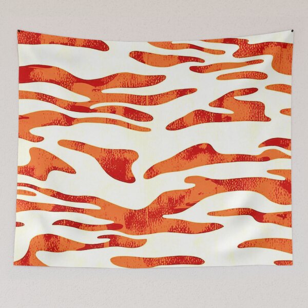 Item preview, Orange Camo Tiger Stripe Camouflage Pattern designed and sold by CamouflageLab.