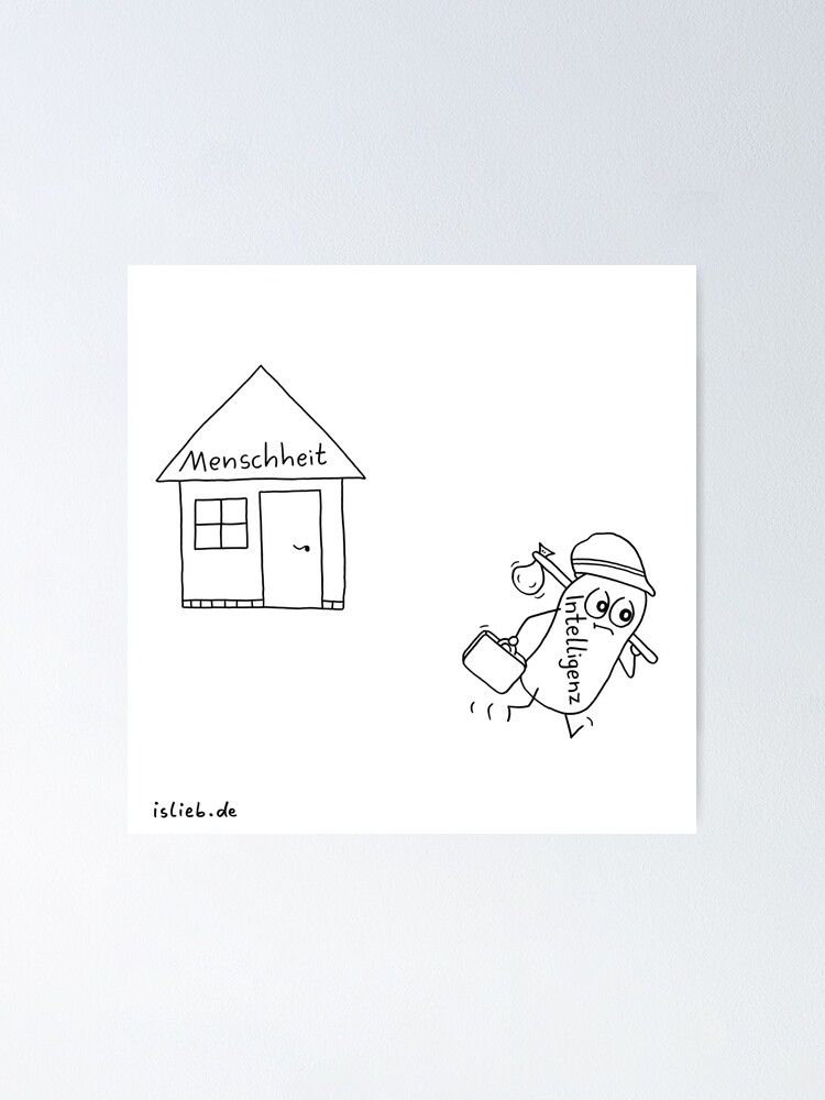Alternative Ansicht von Bye islieb-Cartoon Poster