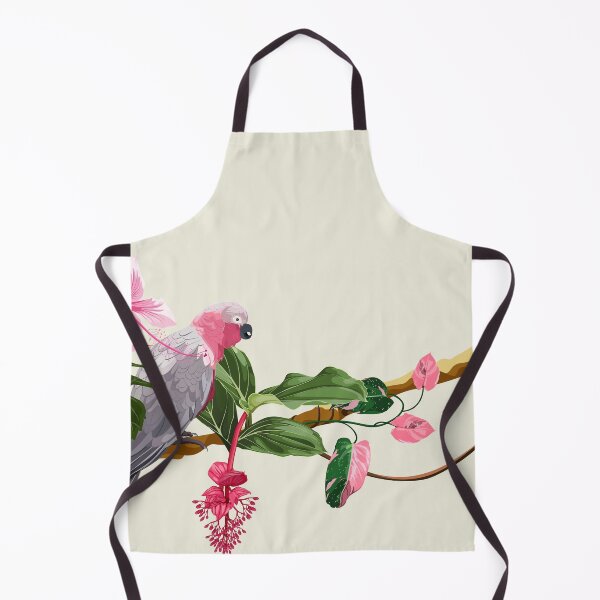 Item preview, Exotic pink parrot with leaves and flowers. designed and sold by MatyKotiv.