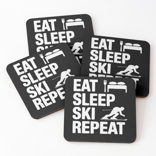 Item preview, Eat Sleep Ski Repeat | Funny Skiing designed and sold by tmerchtrends.