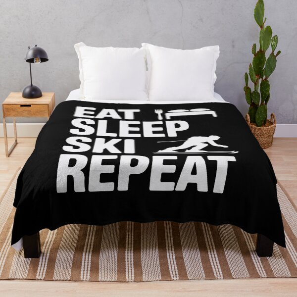 Item preview, Eat Sleep Ski Repeat | Funny Skiing designed and sold by tmerchtrends.