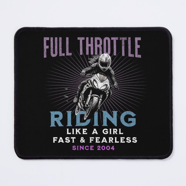 Item preview, Full Throttle - Riding Like a Girl Since 2004 designed and sold by LegendaryDesigns.
