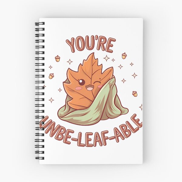 Item preview, You're Unbe-Leaf-Able - Cute Autumn Leaf Pun Design designed and sold by Pixelblueprint.