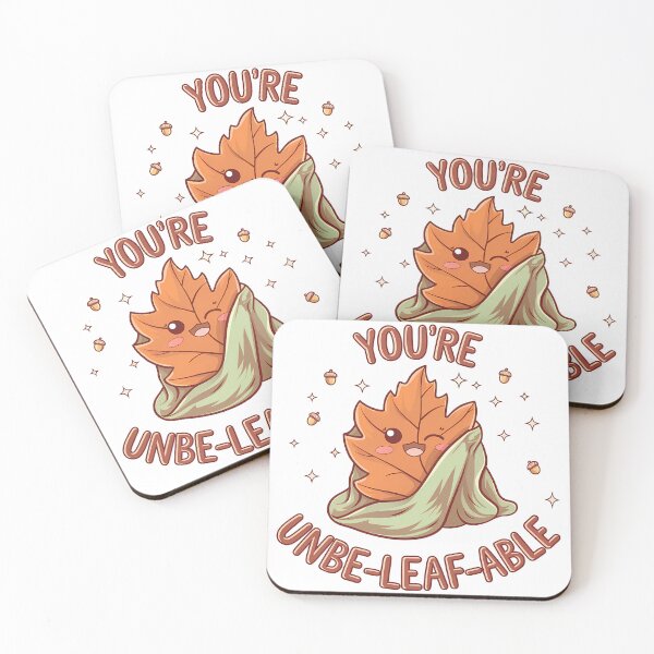 Item preview, You're Unbe-Leaf-Able - Cute Autumn Leaf Pun Design designed and sold by Pixelblueprint.