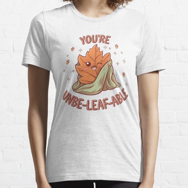 Item preview, You're Unbe-Leaf-Able - Cute Autumn Leaf Pun Design designed and sold by Pixelblueprint.