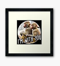 Monkey children - I am with you Framed Print