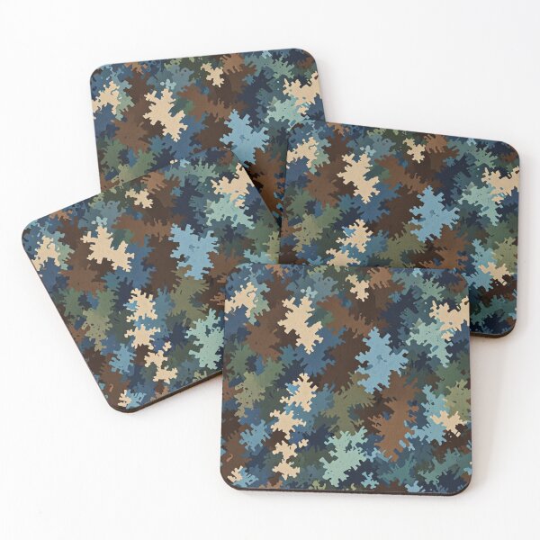 Item preview,  Blue-Brown-Green Digital Camo Pattern designed and sold by Glam-OOTD.