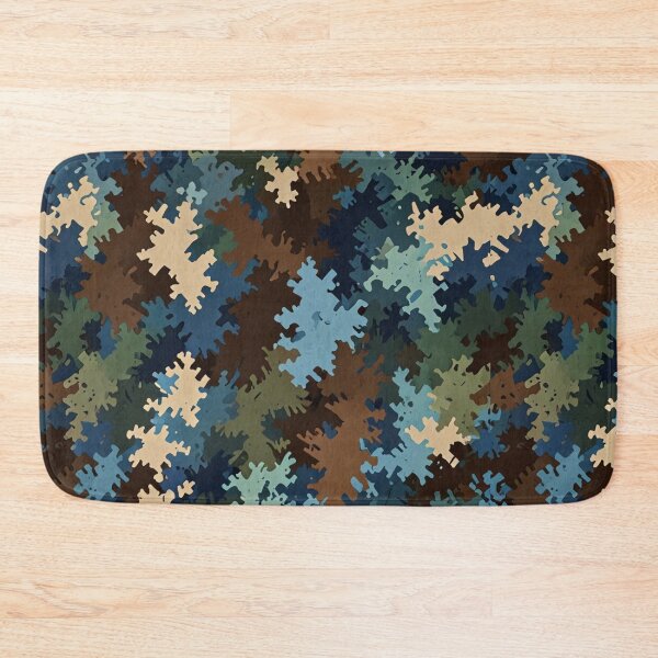 Item preview, Blue-Brown-Green Digital Camo Pattern designed and sold by Glam-OOTD.