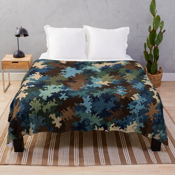 Item preview,  Blue-Brown-Green Digital Camo Pattern designed and sold by Glam-OOTD.