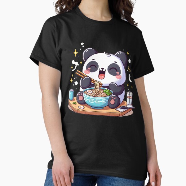 Vista previa del artículo con la obra «Felicidades con el ramen de Panda», diseñado y vendido por artistree98.