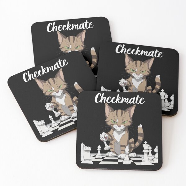Item preview, Cat Playing Chess designed and sold by wzetart.