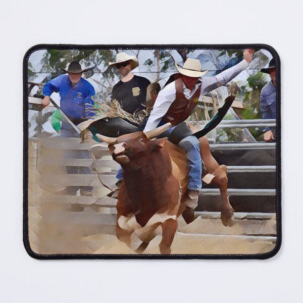 Item preview, RODEO BULL BUCKING OUT, ROUGH STOCK RIDER STICKERS designed and sold by Barbara Jean Photo Art And Design.