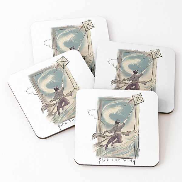 Item preview, Vintage Anime Kite Flying – Minimalist Line Art Design designed and sold by Memorph.