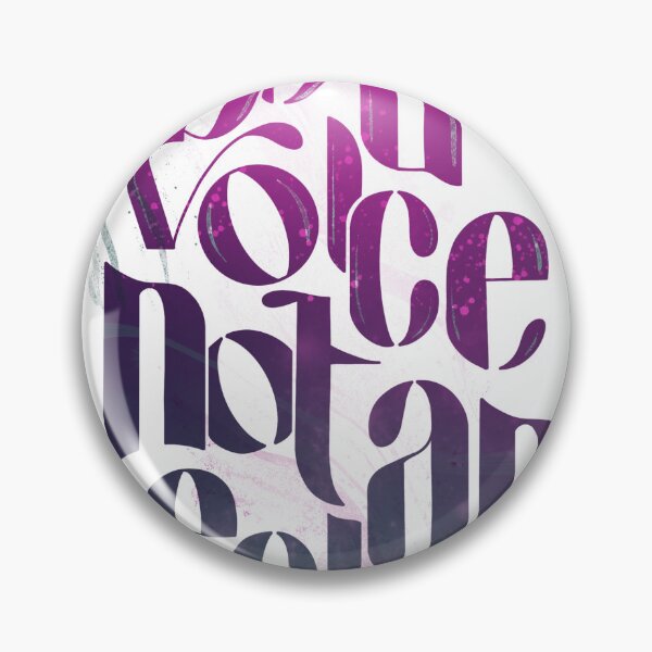Item preview, Be a Voice, Not an Echo – Inspirational lettering design designed and sold by Ei-n-drucksvoll.