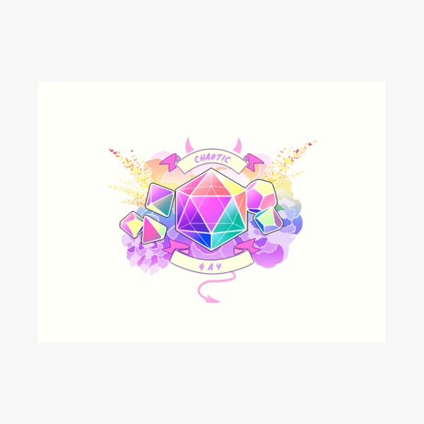LGBT RPG - Chaotic Gay Art Print