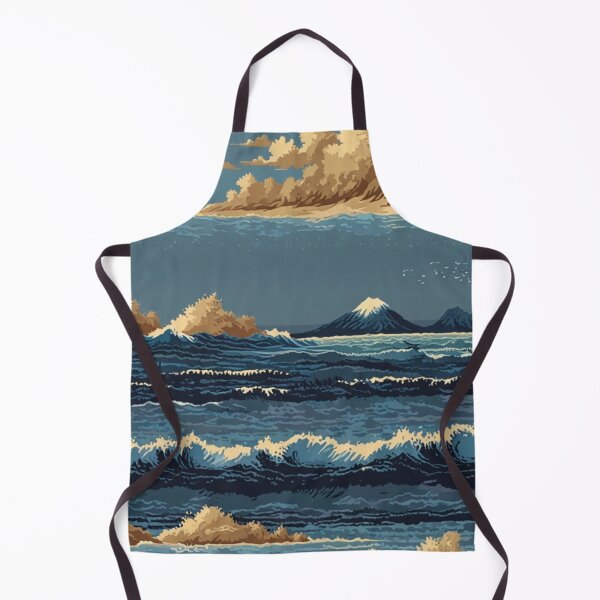 Item preview, Pixel Ocean Waves and Beach Pattern designed and sold by Glam-OOTD.