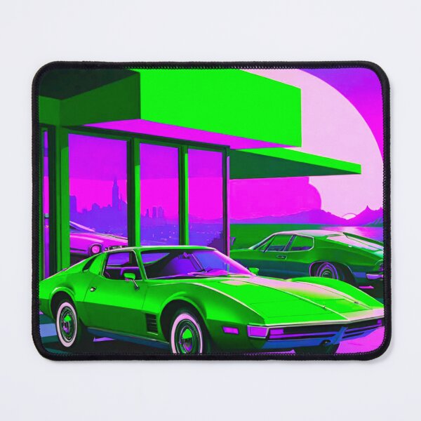 Item preview, Luxury Condominium at Sunset with Stunning Muscle Cars designed and sold by GrizzlyCollective.