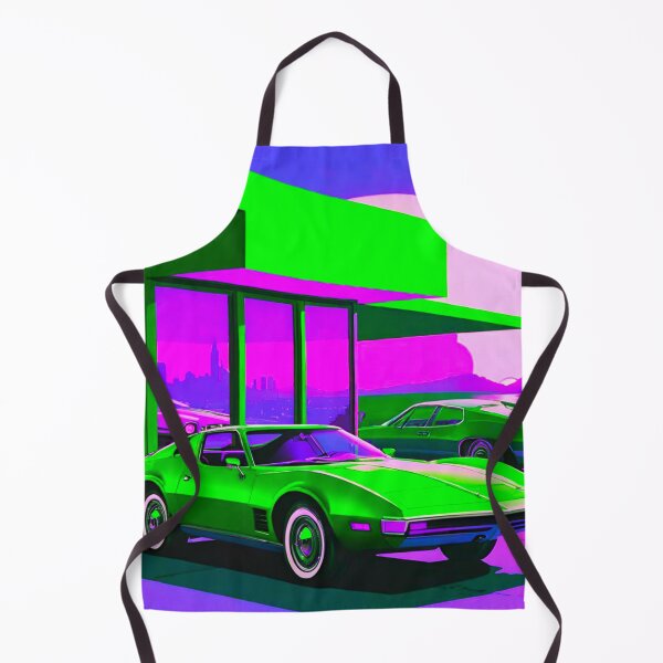 Item preview, Luxury Condominium at Sunset with Stunning Muscle Cars designed and sold by GrizzlyCollective.