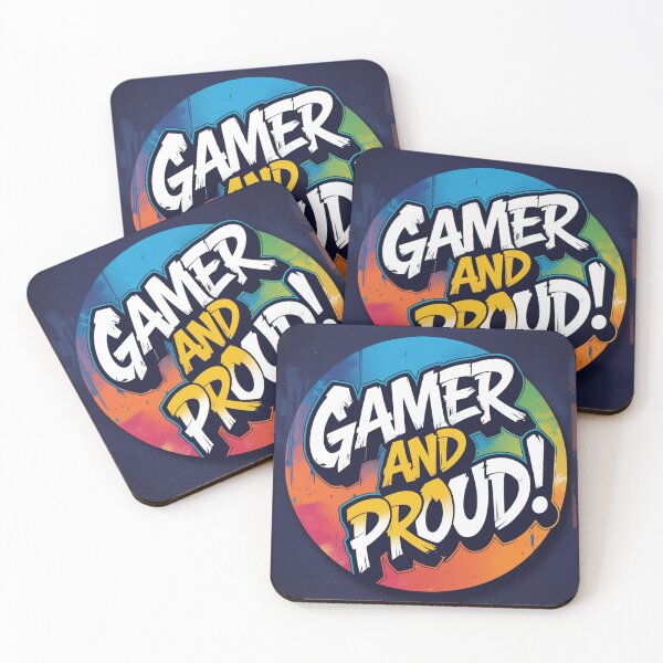 Item preview,  Gamer and Proud  designed and sold by Vintage Designs +.