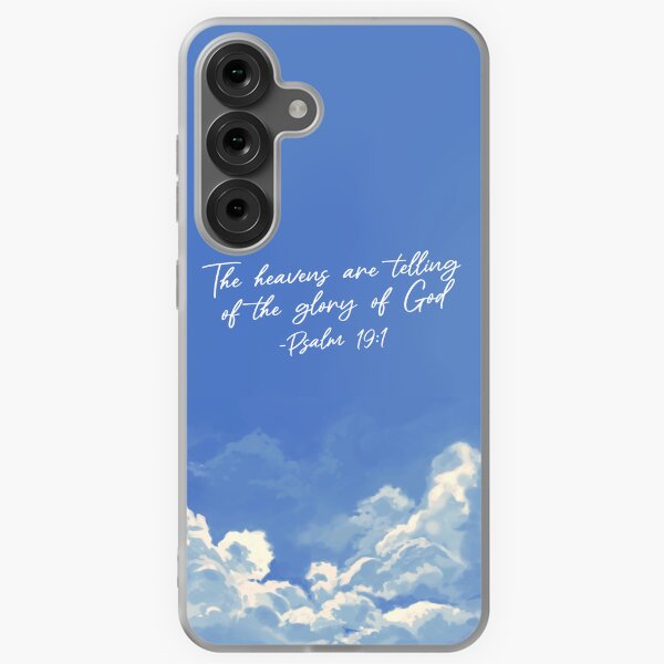 Item preview, Psalm 19:1 - The Heavens are Telling Phone Case (Clear Sky) designed and sold by coram-deo-art.