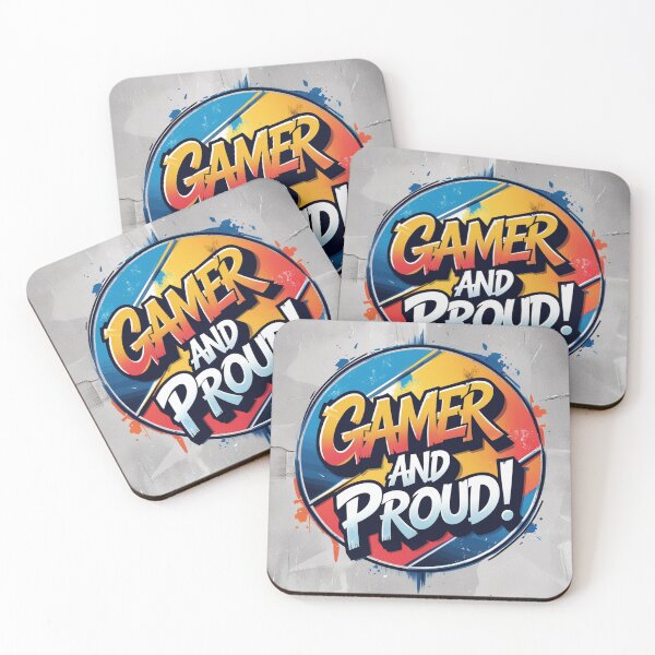 Item preview,  Gamer and Proud  designed and sold by Vintage Designs +.