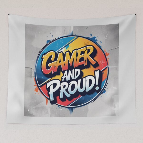 Item preview,  Gamer and Proud  designed and sold by Vintage Designs +.