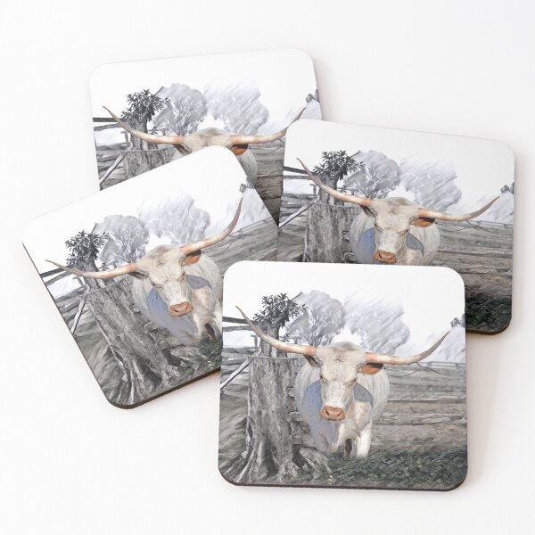 Item preview, LONGHORN CATTLE, FOR HOME DECORE AND ATTIRE  designed and sold by Barbara Jean Photo Art And Design.