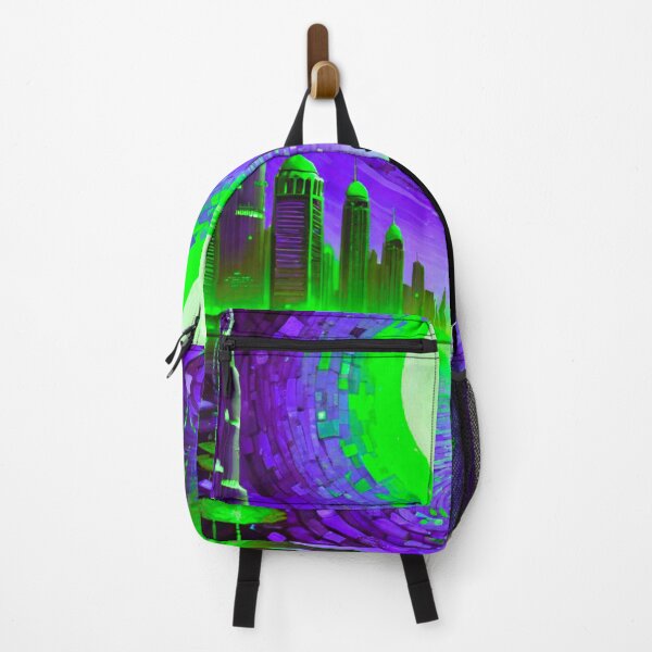 Item preview, Moonlit Mega City – A Stunning Nighttime Skyline designed and sold by GrizzlyCollective.