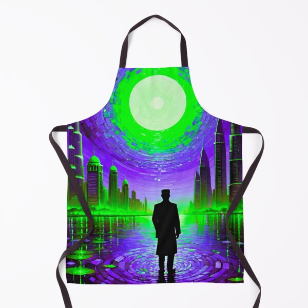 Item preview, Moonlit Mega City – A Stunning Nighttime Skyline designed and sold by GrizzlyCollective.