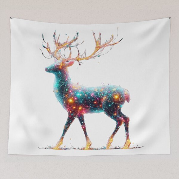 Item preview, A Majestic Glowing Deer designed and sold by GloriousArtSKD.