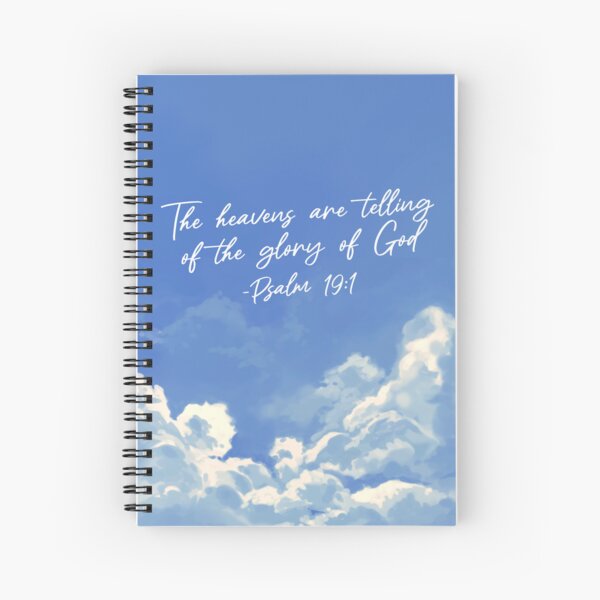 Item preview, Psalm 19:1 - The Heavens are Telling Journal (Clear Sky) designed and sold by coram-deo-art.