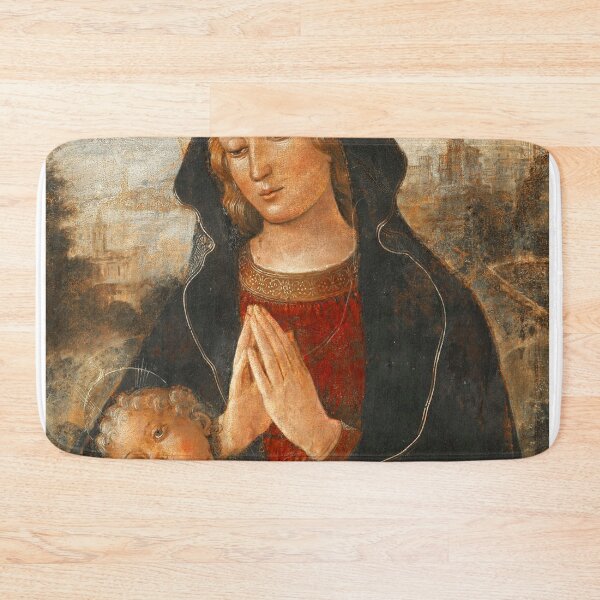 Item preview, Madonna and Child vintage painting designed and sold by Vintage Designs +.