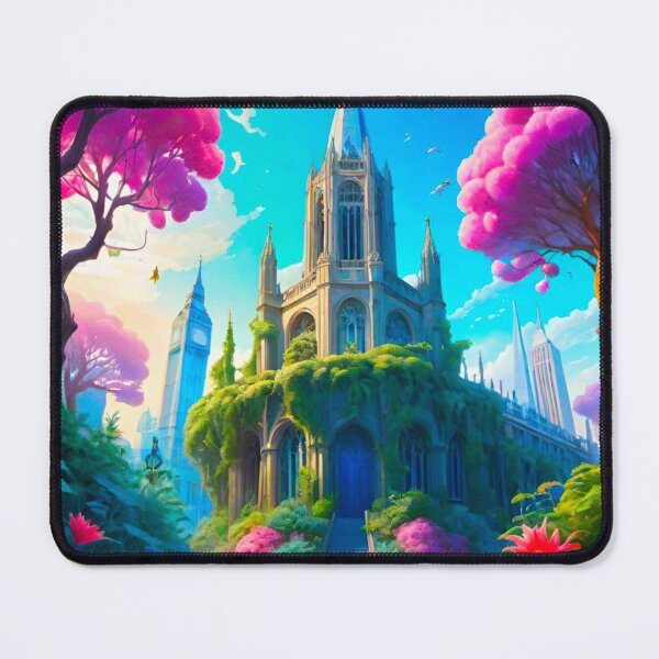 Item preview, Enchanted Overgrown Castle – Nature Reclaims Its Throne designed and sold by GrizzlyCollective.