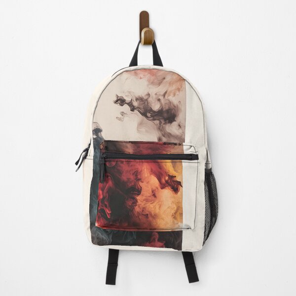 Item preview, dye smoke clouds colorful warm toned pattern abstract composition dejco.art by domin designed and sold by dejco.art.