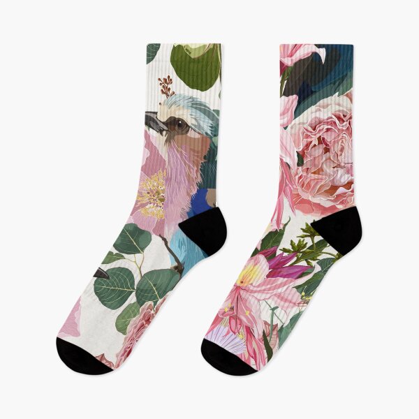 Item preview, Illustrations of flower, plant, floral pattern, leaves, bird, pink flowers for greeting card, flyer or frame.  designed and sold by MatyKotiv.