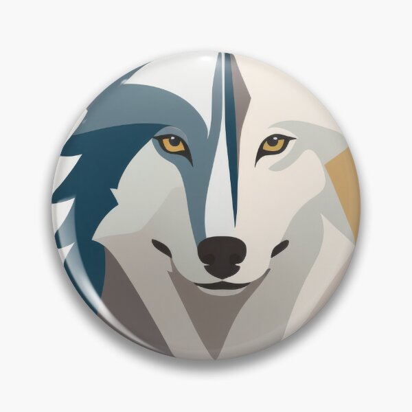 Item preview, Wolf Portrait in Geometric Style designed and sold by ArtSE46.