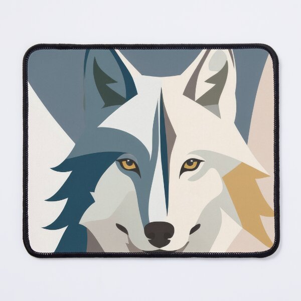 Item preview, Wolf Portrait in Geometric Style designed and sold by ArtSE46.