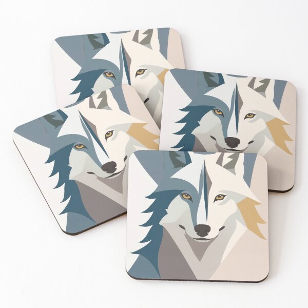 Item preview, Wolf Portrait in Geometric Style designed and sold by ArtSE46.