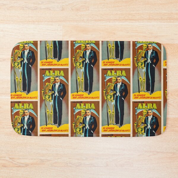 Item preview, Vintage Alba with skeleton magic magician illustionist poster art designed and sold by Vintage Designs +.