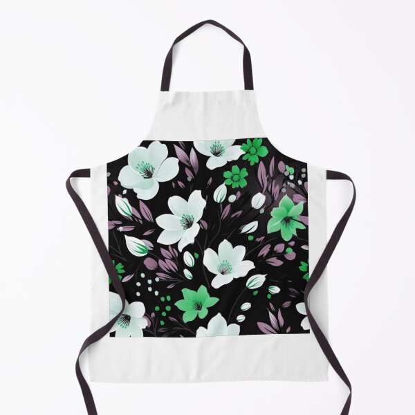 Item preview, A seamless pattern featuring large, detailed white flowers designed and sold by Arslan2013.