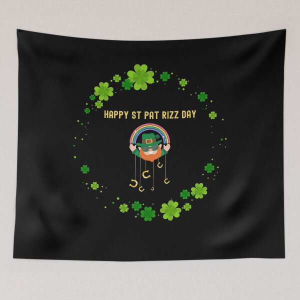 Item preview, Happy St Pat Rizz Day - Funny St. Patrick's Day Perfect T-Shirt For Party Lovers And Irish Celebration Fans designed and sold by EvocatiVerse.
