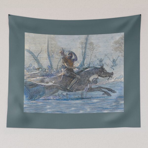 Item preview, The Knight Pursued By Sprites by Richard Doyle designed and sold by Vintage Designs +.